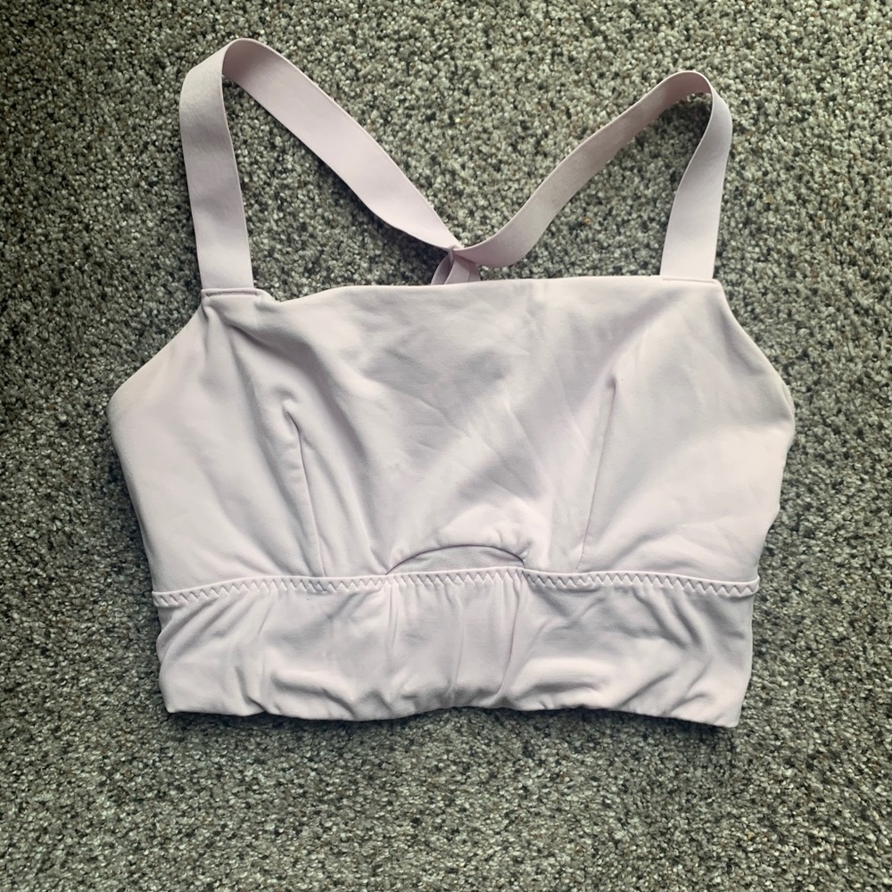 Athleta light pink sports bra